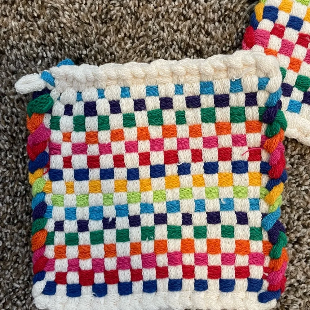 2 Colorful Handmade Pot Holders - Picture 2 of 2